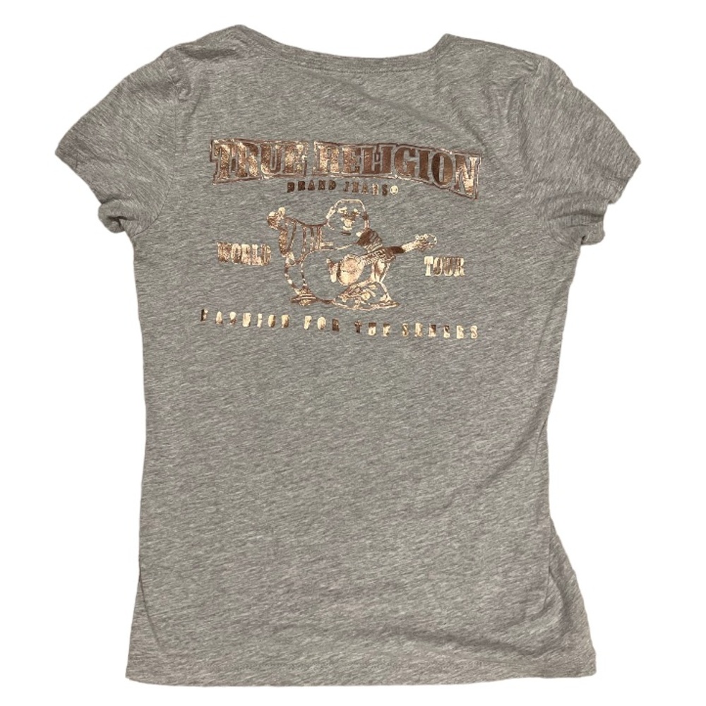 True Religion Graphic tee with shiny graphic on both sides